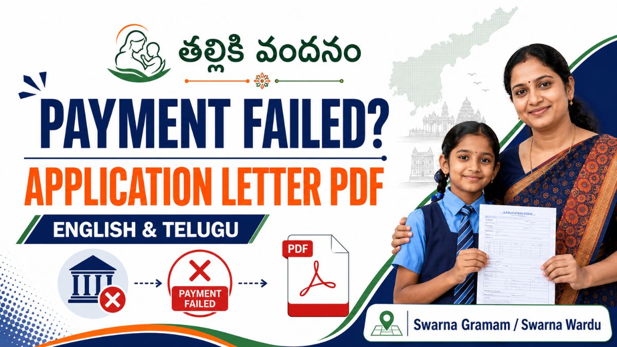Thalliki Vandanam Payment Unsuccessful Application Letter PDF – English & Telugu